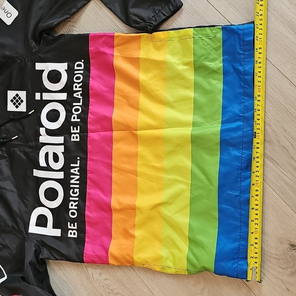 Polaroid Branded Windbreaker Pullover Lightweight Jacket, Medium - Picture 8 of 15